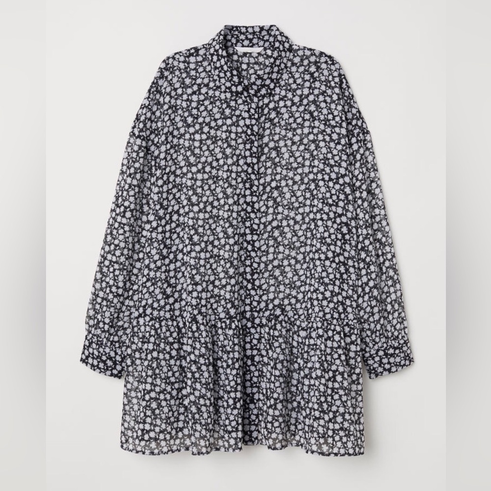 ✨ SALE ✨ H&M | Flowy Floral Shirtdress - Picture 1 of 16